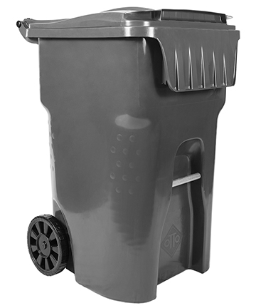 95 Gallon Edge Trash Can - Gray